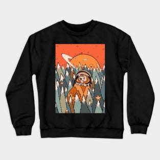 The bear astronaut Crewneck Sweatshirt